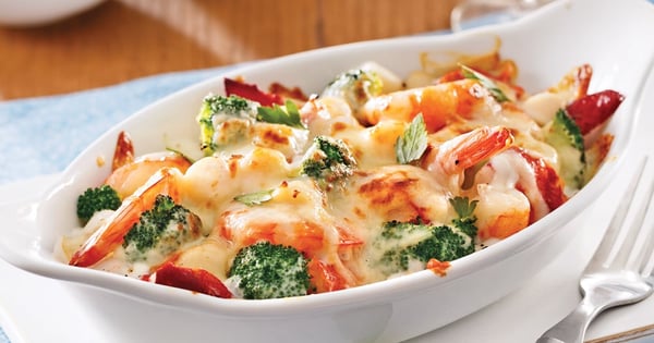 Gratin De Fruits De Mer Et Brocoli