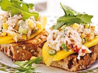 Photo de la Recette: Bruschetta Crabe et Mangue