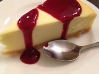 Photo de la Recette: Cheesecake au Coulis de Framboise