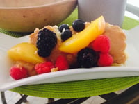 Photo de la Recette: Gâteau Vanille Caramel et Fruits