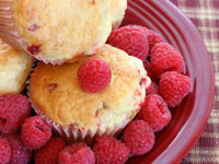 Photo de la Recette: Muffins aux Framboises et à la Noix de Coco