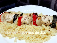 Photo de la Recette: BROCHETTES DE POULET MÉDITERRANÉEN