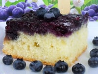 Photo de la Recette: Gâteau Renversé aux Bleuets Citronnés