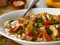 Photo de la Recette: Gumbo au Poulet Cuit à la Mijoteuse