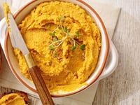 Photo de la Recette: Hummus aux Carottes Rôties et à la Ricotta