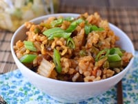 Photo de la Recette: Kimchi Bokkeumbap Végétalien