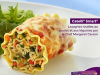 Photo de la Recette: Lasagnes Roulées au Poulet et aux Légumes par la Chef Margaret Carson