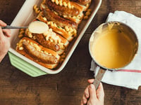 Photo de la Recette: Macaroni au Fromage en Hot dog Sauce au Cheddar Mi-Fort ANCO