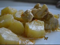 Photo de la Recette: Mijoté de Dinde au Lait de Coco et ses Pommes de Terre