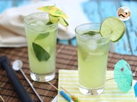 Photo de la Recette: Mojito au Concombre, Cocktail Sans Alcool