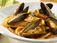 Photo de la Recette: Moules Parma Rosa et Linguine