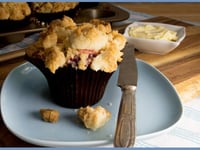 Photo de la Recette: Muffins Streusel aux Fraises et Chocolat Blanc