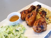 Photo de la Recette: Pilons de Poulet au Miel et au Gingembre (B.B.Q.)