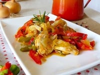 Photo de la Recette: Poulet Basquaise, Manger Sans Gluten façon Sud-Ouest