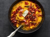 Photo de la Recette: Purée de Patates Douces, avec Crumble de Bacon et Chorizo