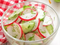 Photo de la Recette: Salade Fraîche de Concombre et Radis