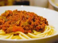 Photo de la Recette: SAUCE BOLOGNAISE AU PORC CUISSON LENTE