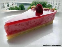 Photo de la Recette: Tarte Bavaroise à la Framboise sur Lit de Citron