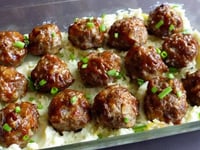 Photo de la Recette: Une Petite Boulette Exceptionnelle Boeuf Bacon et Fromage