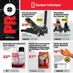 Image de la Promotion Circulaire Bumper to Bumper Pro