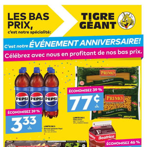 Image de la Promotion Circulaire Tigre Géant