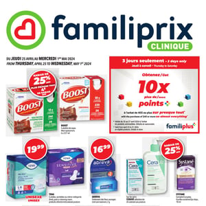 Image de la Promotion Circulaire Familiprix - Clinique