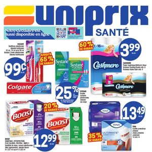 Image de la Promotion Circulaire Uniprix - Santé