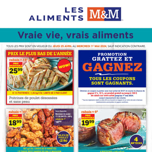 Image de la Promotion Circulaire Les Aliments M&M