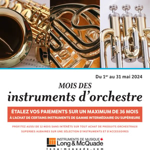 Image de la Promotion Circulaire Long & McQuade Instruments de Musique - Instruments d'Orchestre