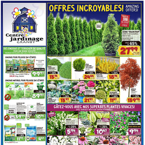 Image de la Promotion Circulaire Centre Jardinage Granby