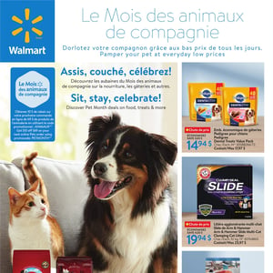 Image de la Promotion Circulaire Walmart - Le Mois des Animaux de Compagnie