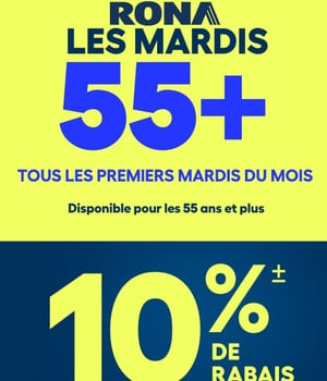 Image Promotionnelle: Tous les Premiers Mardi du Mois : Offre spéciale pour les 55 ans et plus