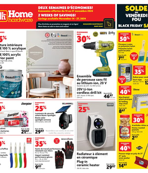 Première page de Circulaire Home Hardware