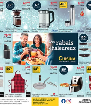 Première page de Circulaire Cuisina