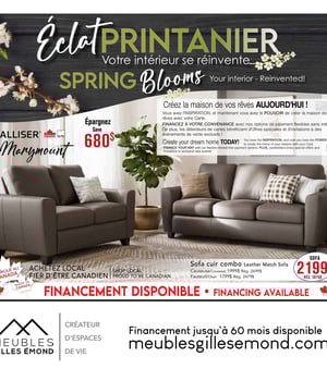 Première page de Circulaire Meubles Gilles Émond