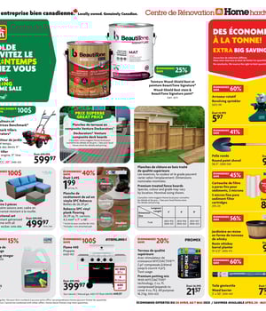 Première page de Circulaire Home Hardware - Centre de Rénovation