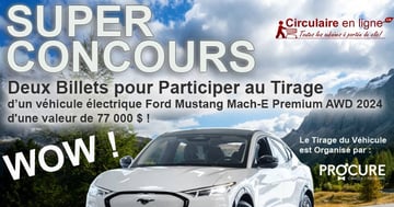 Courez la Chance de GAGNER un Ford Mustang MACH-E Premium AWD 2024