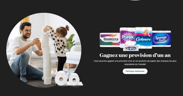 Concours GAGNEZ une provision d’un an en produits de papier à usage domestique!