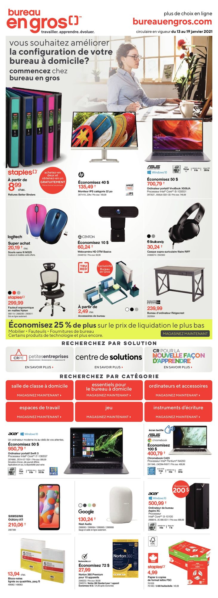 Promotions Et Rabais Bureau En Gros Circulaire En Ligne