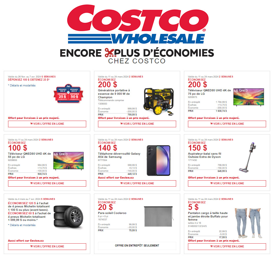 Ventes de circulaires Costco/Costco Flyer Sales Dec 19 – Dec 31, 2022 -  Costco Quebec Fan Blog