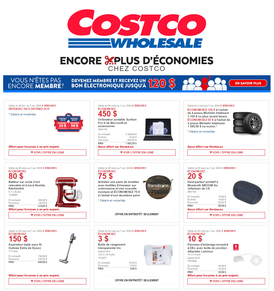 Ventes de circulaires Costco/Costco Flyer Sales Dec 19 – Dec 31, 2022 -  Costco Quebec Fan Blog