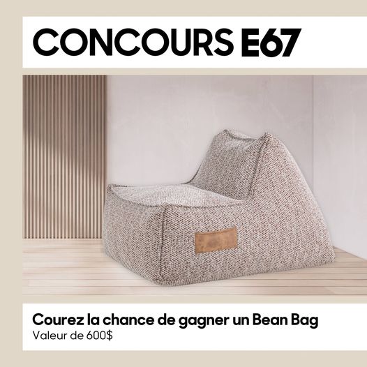 Concours Gagnez un magnifique Bean Bag !