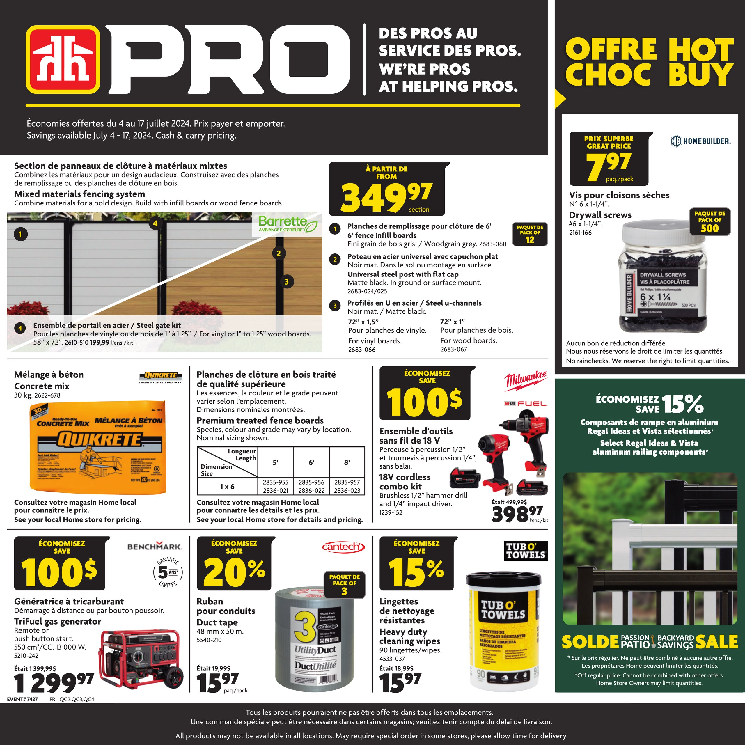 Circulaire Home Hardware - PRO