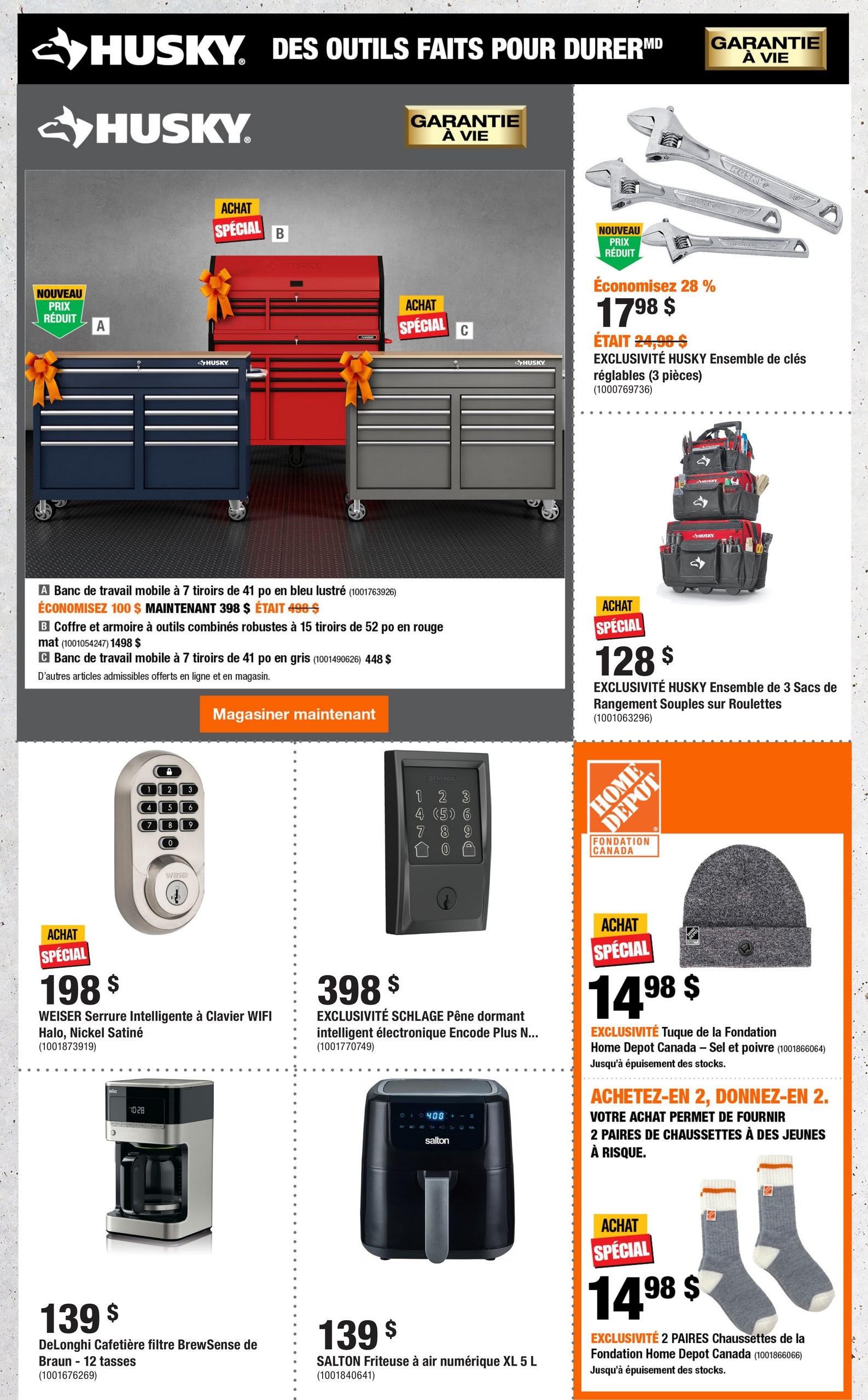 Circulaire Home Depot - Économies du Temps des Fêtes