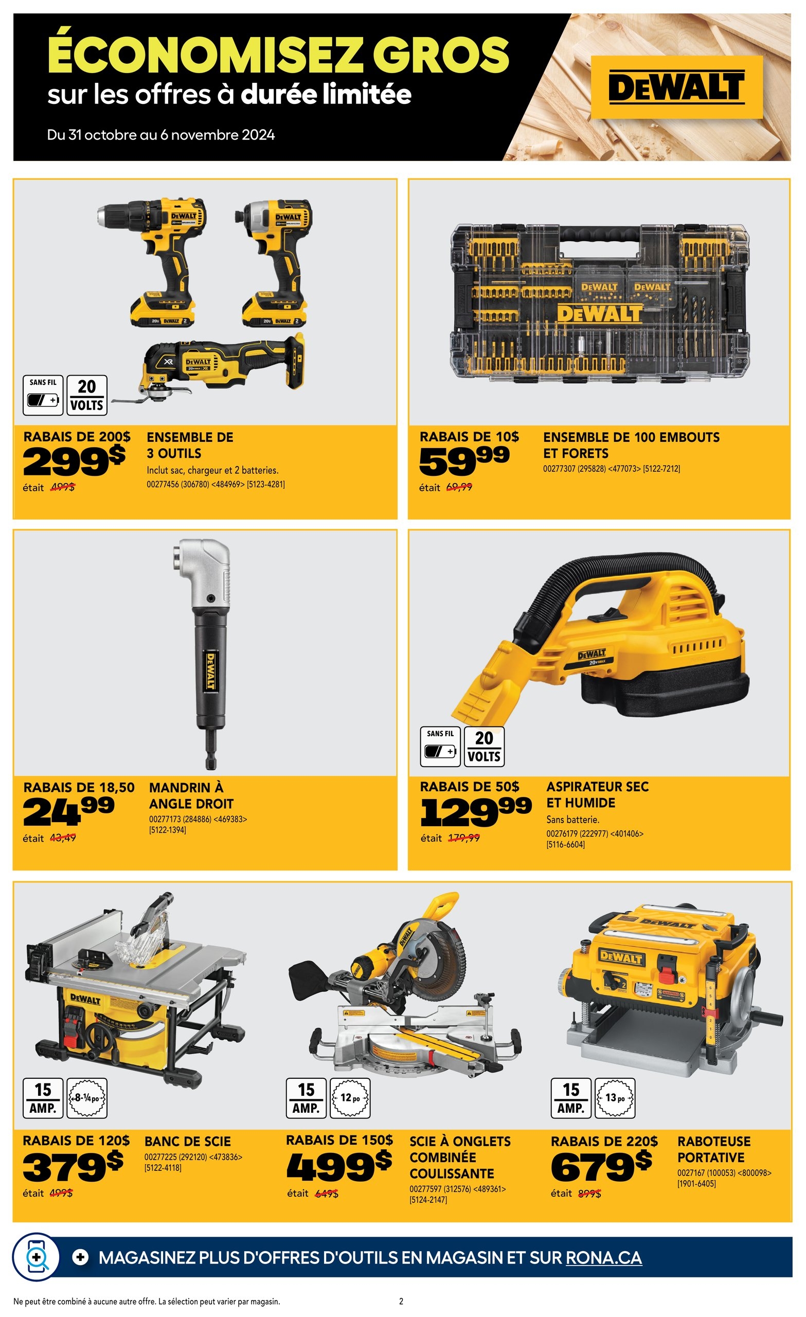 Circulaire Rona - Idées Cadeaux OUTILS