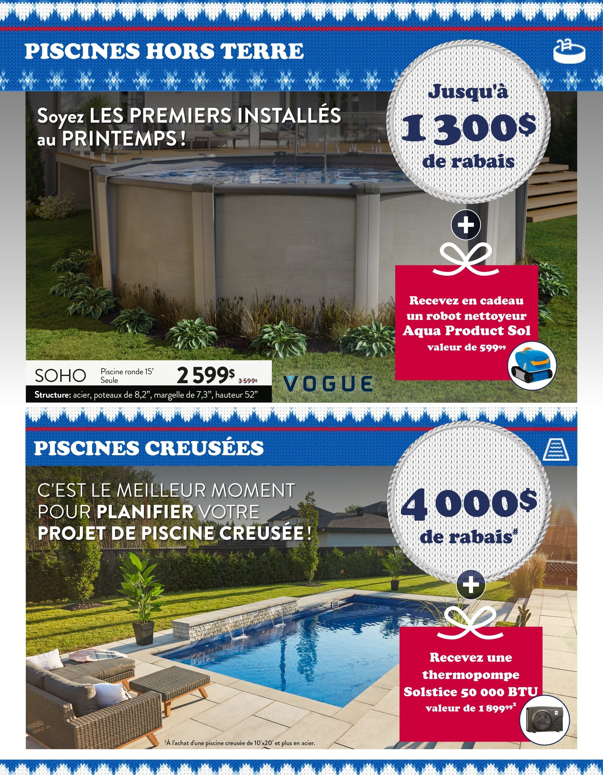 Circulaire Club Piscine Super Fitness - Promo HO! HO! des Fêtes